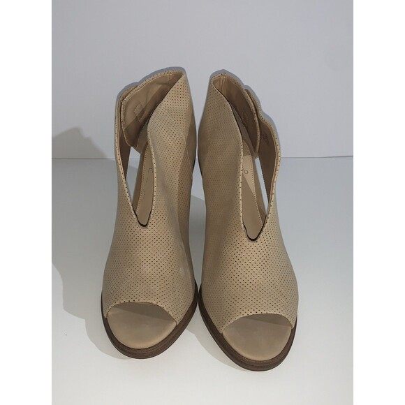 Vince Camuto Women's 11M Ankle Boots Kalei Cut Out Suede Peep Toe Booties EU 43 - Picture 4 of 9